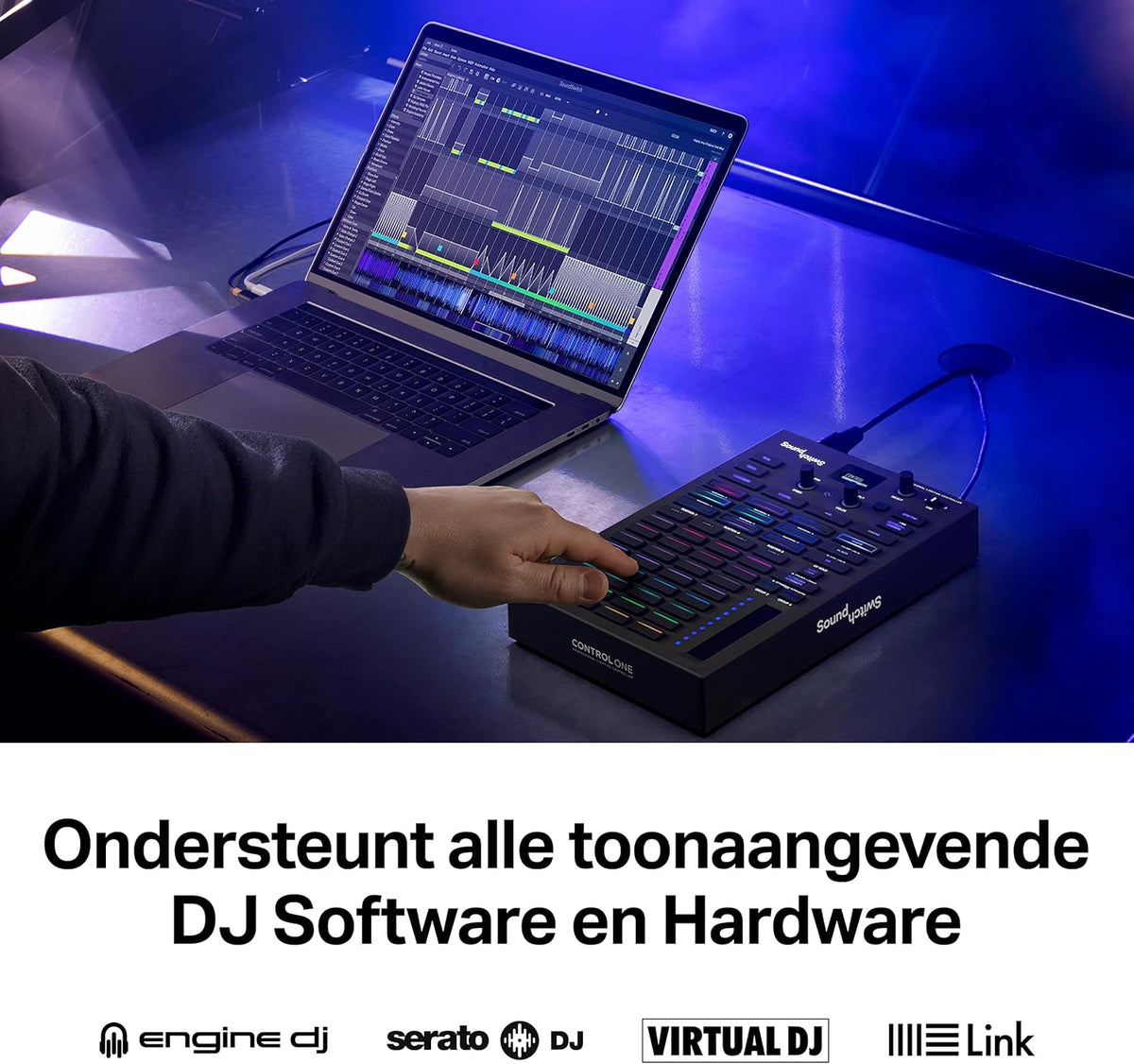 DMX-Controller – Lichtcontroller – DJ-Lichtcontroller – Verlichtingscontroller – DMX-Interface – 2 DMX-Universes – 1,5-Inch OLED-Scherm