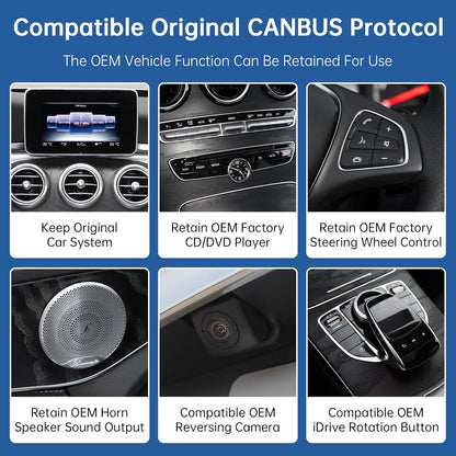 Road Top 12.3 Inch Autoradio Draadloze CarPlay Android Auto Touch Screen voor Mercedes Benz C GLC V Klasse W205 W447 2016-2018 Jaar met NTG5.0, Ondersteuning Mirrorlink