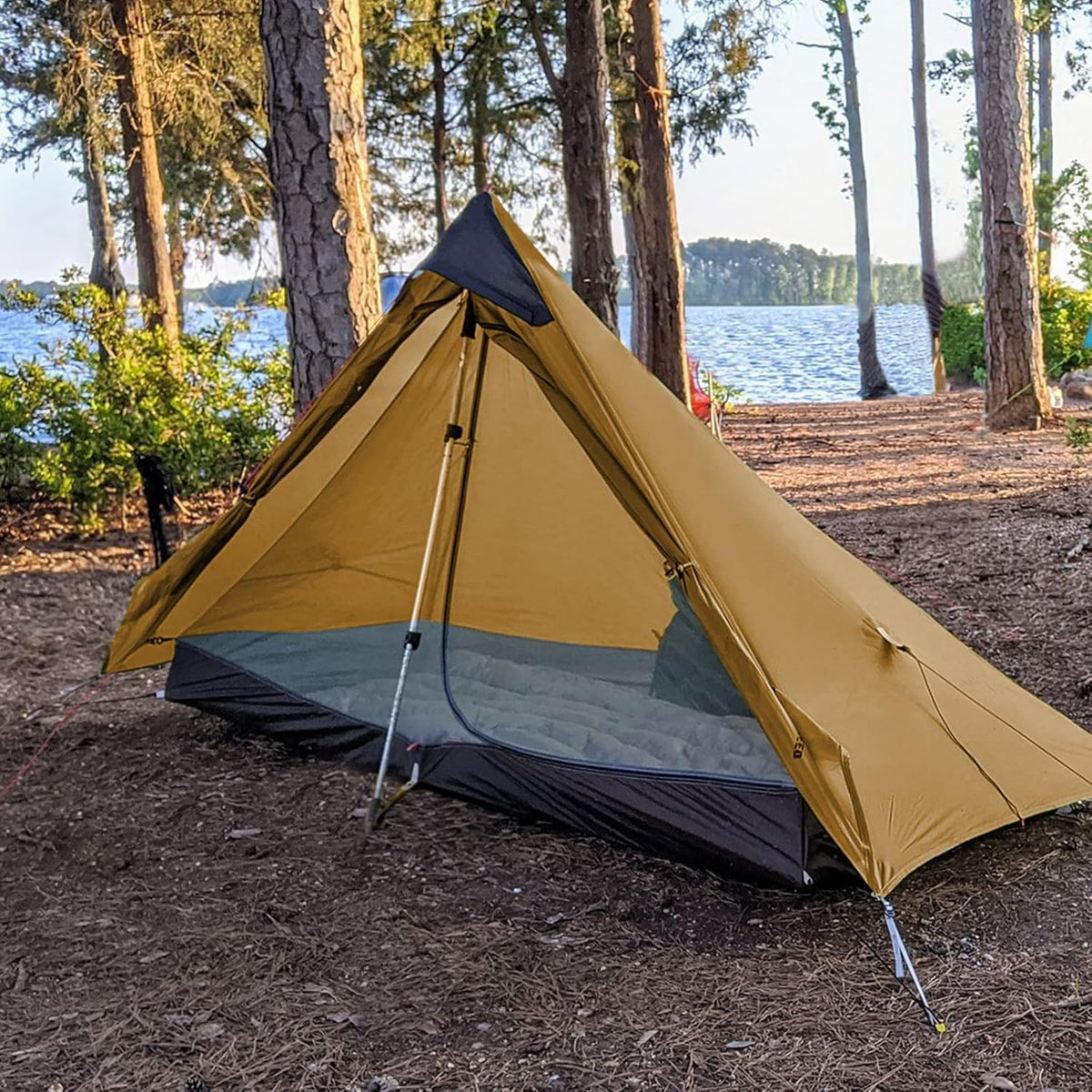 Night Cat 1 Persoons Tent Ultralicht: Lichtgewicht Tent Waterdicht Voor Koppels Vrienden Kamperen Wandelen Trekking