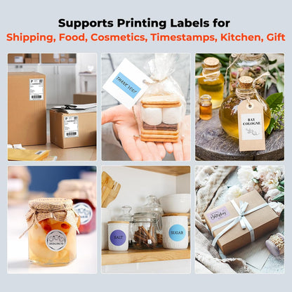 MUNBYN Bluetooth Shipping Label Printer, 4x6 Bluetooth Thermal Label Printer for Small Business, Compatible with iPhone, Android, Windows, macOS, Etsy, Shopify, eBay, Royal Mail, DHL, DPD, Evri, 411B