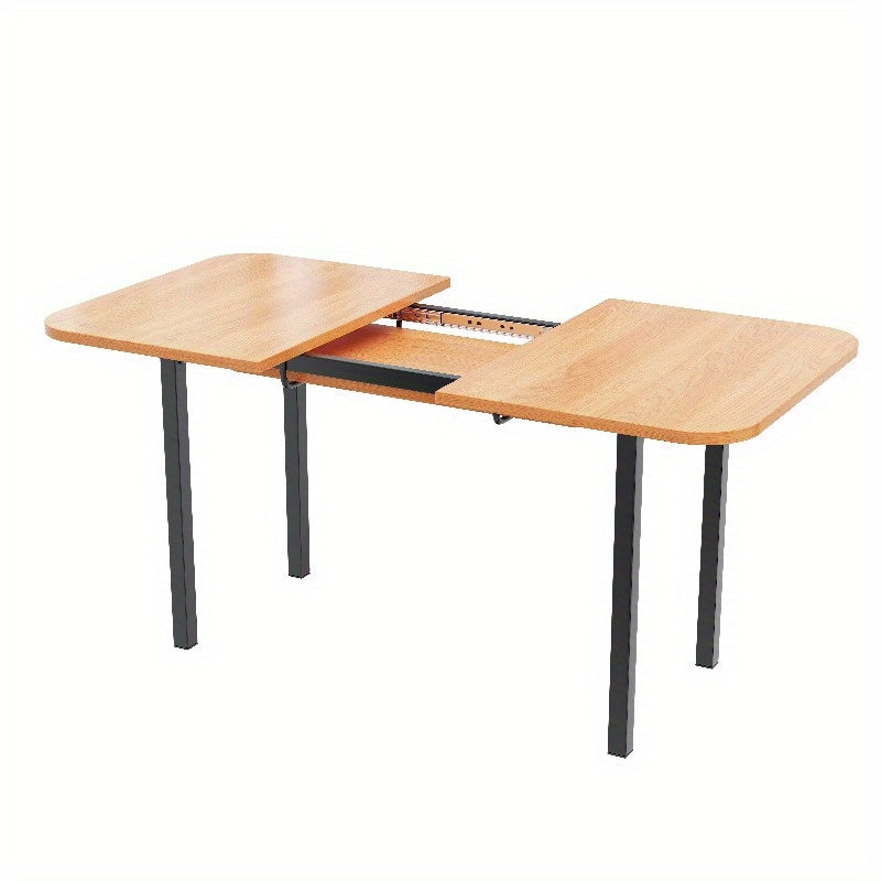 Uitklapbare Eettafel – Uitschuifbare Tafel – Keukentafel – Verstelbare Tafel – Vouwtafel – Stevige Aluminium Onderstel – Verstelbare Lengte 120-160 cm