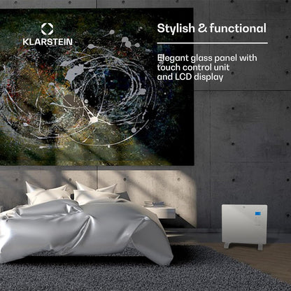 Elektrische verwarming – Convectorverwarming – Convector – Elektrische radiator – Mobiele verwarming – 1000 W – Instelbare thermostaat met weektimer