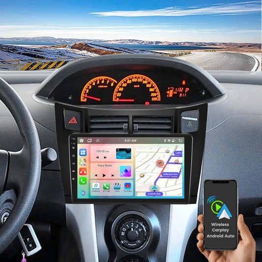 Android 15 Autoradio – Android Radio – Auto Multimedia Speler – Navigatiesysteem – Touchscreen Radio – 9 Inch IPS Scherm – Draadloos CarPlay & Android Auto - QUORE