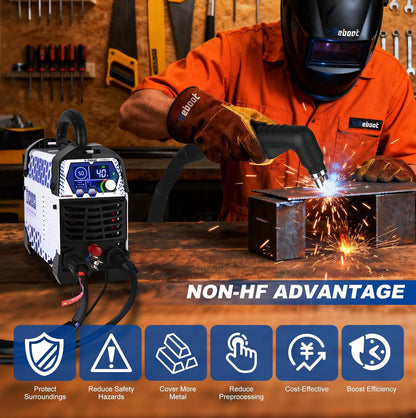 REBOOT 40A lage frequentie niet-contact plasma-snijapparaat 230V IGBT | Max. snijdikte 25mm, 2T/4T brander voor roestvrij staal, aluminium, koper | model RBC4000LF