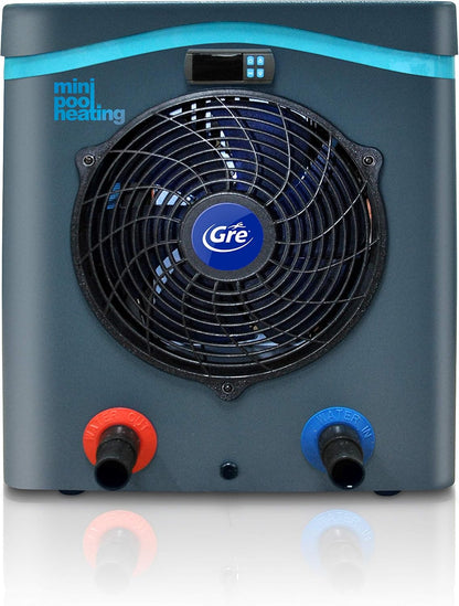 Gré HPM40 Mini Warmtepomp voor Bovengrondse Zwembaden tot 40 m3, Zwart HPM40