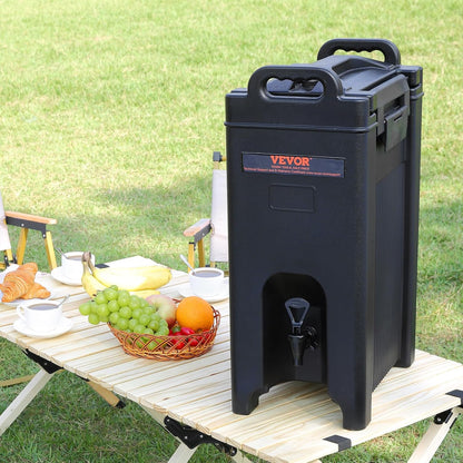 VEVOR Geïsoleerde drankdispenser, 5 gallon, Food-Grade LDPE warme en koude drankserver, Thermische drankdispenser koeler met 0,9 inch PU-laag tweetraps kraanhandvat, voor Restaurant Drankwinkel