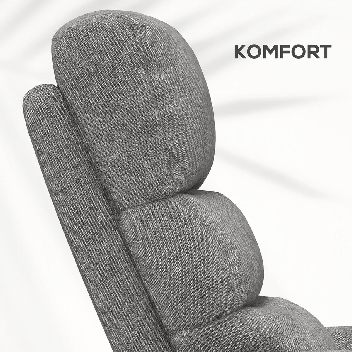 Elektrische TV-Stoel – Relaxstoel – Seniorenstoel – Opstaanstoel – Verstelbare Fauteuil – Elektrische Opstahulp – Verstelbare Rugleuning Tot 135° – Ademend Linnenlook Materiaal