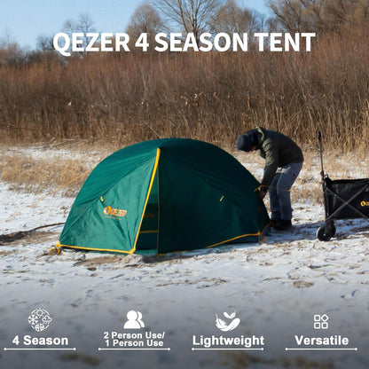 Campingtent, ultralichte koepeltent, waterdicht en winddicht, geschikt voor drie seizoenen, compact formaat, ideaal voor wandelen, kamperen en buitenactiviteiten