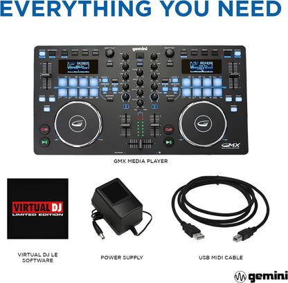 Professionele mediaspeler – DJ mediaspeler – DJ speler – Tweekanaals mediaspeler – Audio mediaspeler – Standalone Of Software-Gestuurd – Compact En Draagbaar