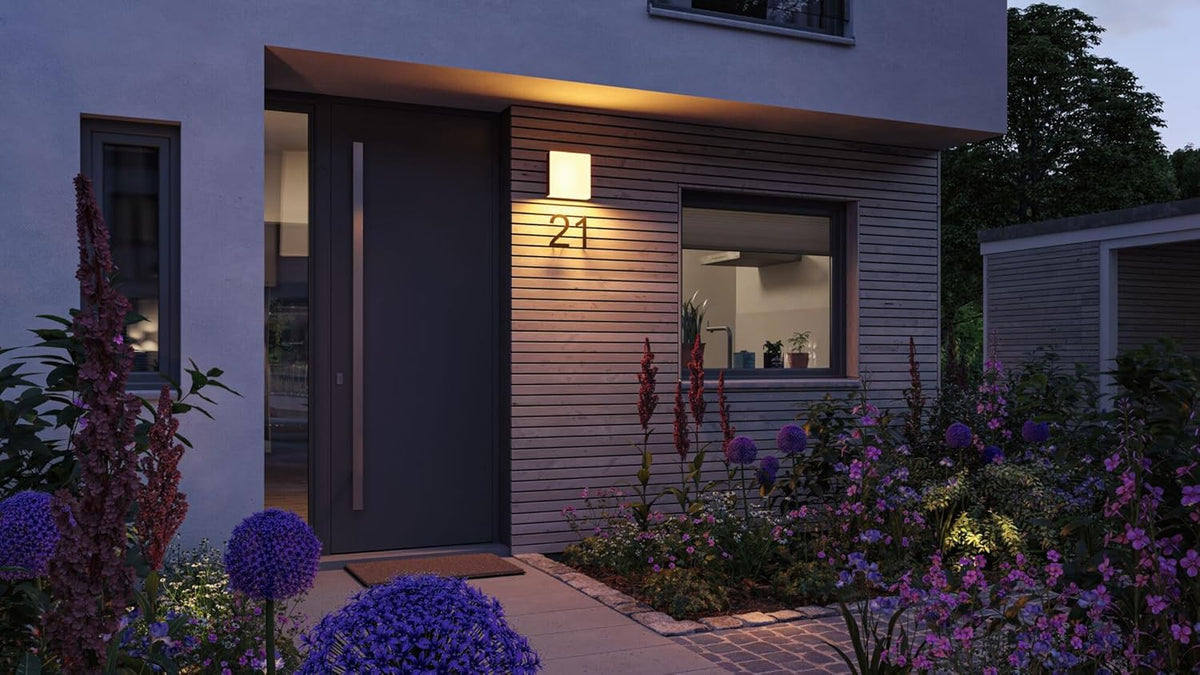 Paulmann 94842 LED-buitenwandarmatuur Smart Home Zigbee Azalena bewegingsmelder IP44 250x97 mm Tunable Warm 8,5 W 700 lm antraciet buitenverlichting