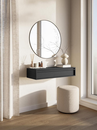 Selsey Evo Console, Engineered Wood, zwart, 90 cm breed