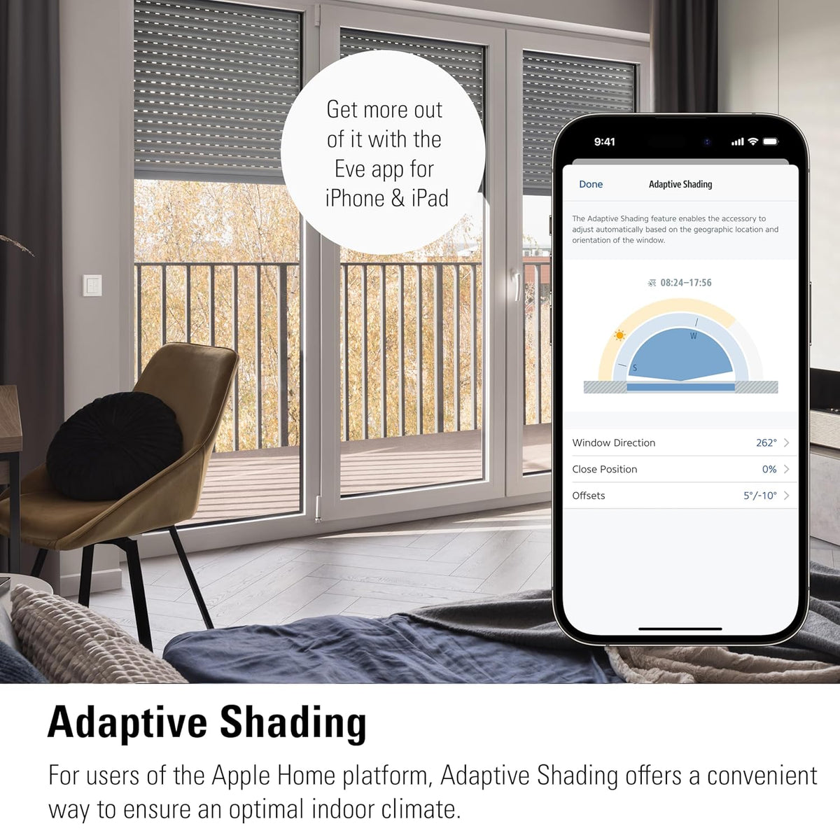 Eve Shutter Switch (Matter) 3 stuks - Smarte Rollladensteuerung für Alexa;Apple Home;Google;SmartThings; App- und Sprachsteuerung; Automationen; benötigt Thread Border Router und Nullleiter