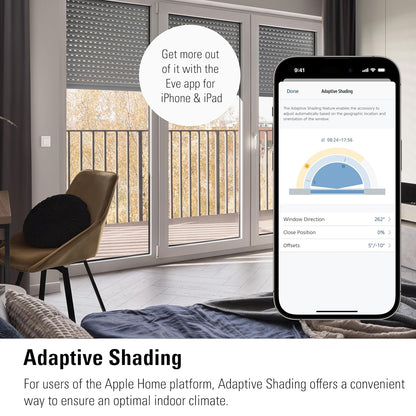 Eve Shutter Switch (Matter) 3 stuks - Smarte Rollladensteuerung für Alexa;Apple Home;Google;SmartThings; App- und Sprachsteuerung; Automationen; benötigt Thread Border Router und Nullleiter