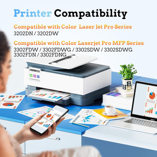 Toner Set – Tonercartridge – Printcartridge – Inktcartridge – Printercartridge – Hoge Printcapaciteit – Eenvoudige Installatie Met Chip