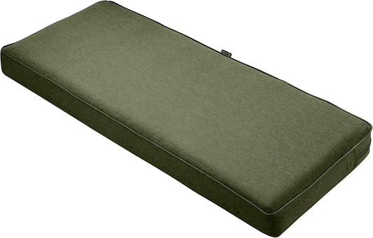 Classic Accessories Montlake FadeSafe Waterbestendig 137 x 45 x 7 cm kussen voor buitenbank/zitbank/terrasmeubels, schommelkussen, heidevarengroen, patio loveseat kussen