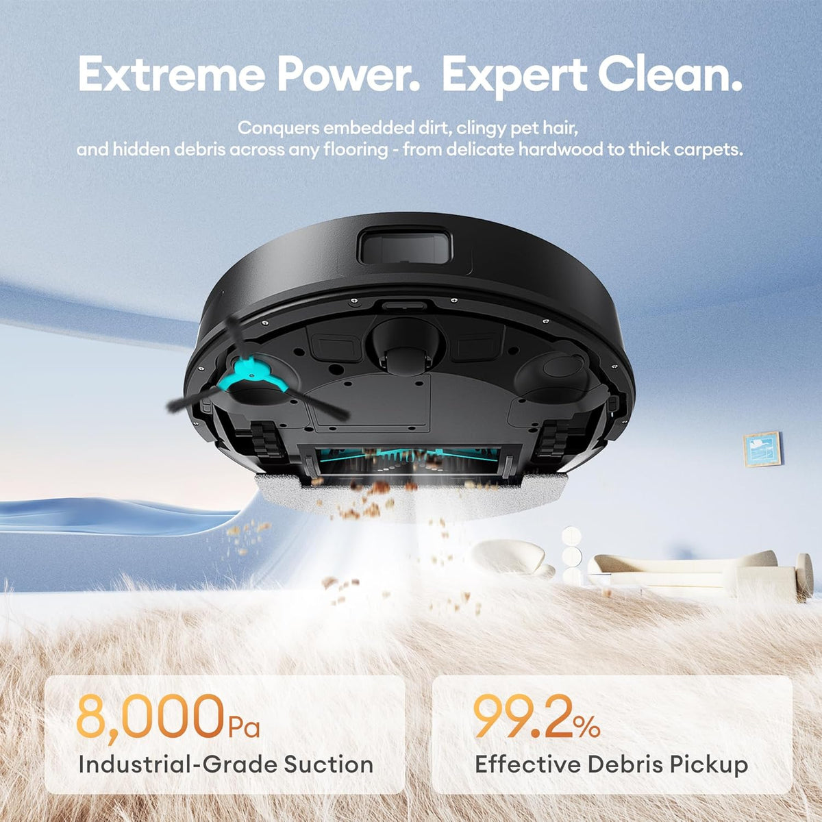 <font dir="auto" style="vertical-align: inherit;"><font dir="auto" style="vertical-align: inherit;">        Ultenic T20 Pro Vacuum Cleaner Robot, Robot Vacuum Cleaner, Silent Robot, Connected to Wi-Fi/Bluetooth/Alexa/App, 6 Cleaning Modes, Self-Charging,