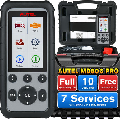 OBD2 Scanner – Autodiagnose Tool – Diagnoseapparaat – Foutcode Lezer – Uitleesapparaat – Volledige Systeemdiagnose – Onderhoudsfuncties Zoals Olie Reset & EPB