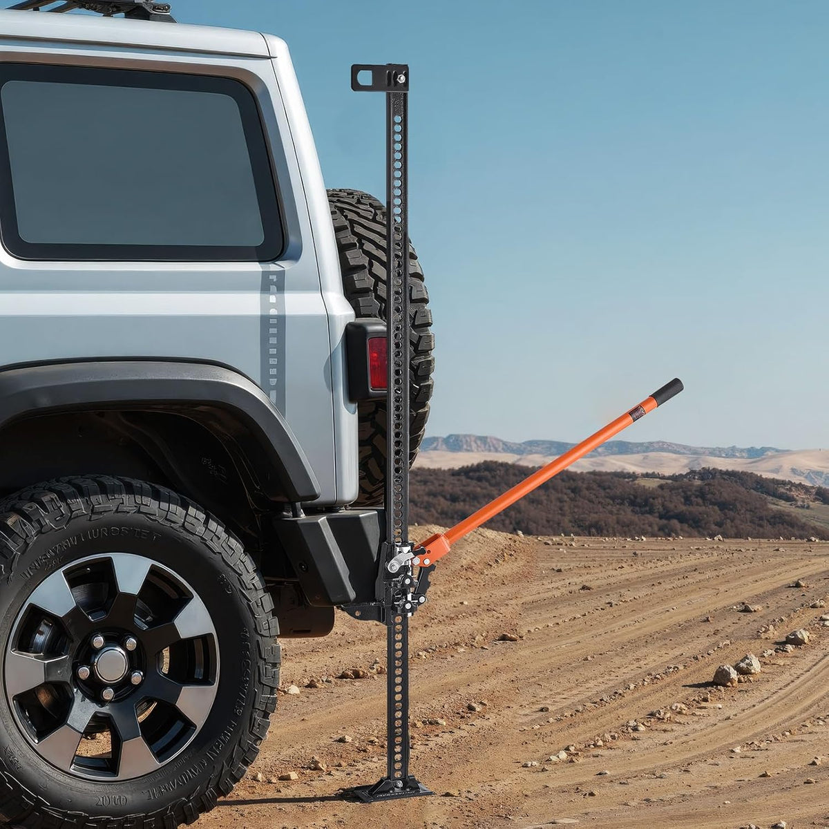 VEVOR Farm Jack, 152,5 cm Utility High Lift Boerderij Jack, 3,18 Ton Capaciteit Ratcheting Off Road Utility Jacks, Heavy Duty Hefkrikken met 130,1-1380 mm hefbereik voor tractor, vrachtwagen, SUV