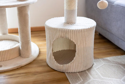 Kerbl Pet Krabpaal Annika, beige, 164 cm, kattenkrabpaal, krabplank, hout, katten