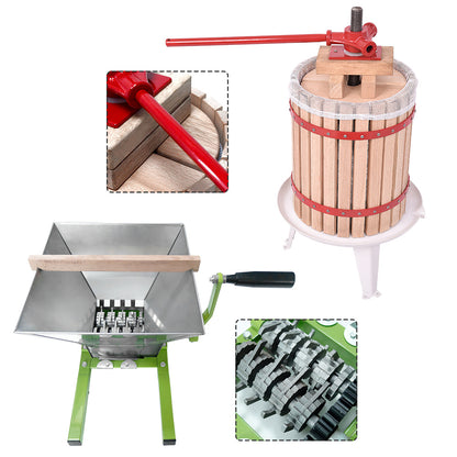 Handmatige Juicer – Fruitpers – Citruspers – Sapcentrifuge – Slowjuicer – 7 Liter Grote Inhoud – Robuust Metalen Ontwerp – Eenvoudig Schoon Te Maken