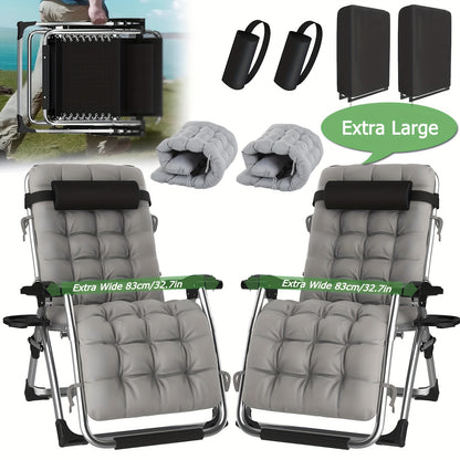 Zero Gravity Stoel – Tuinstoel – Ligstoel – Relaxstoel – Lounge Stoel – Extra Breed 83 cm – Draagvermogen 180 kg
