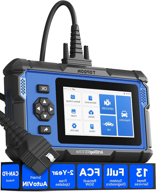 OBD2 Scanner – Auto Diagnoseapparaat – Foutcode Lezer – Diagnosetool – Diagnose Scanner – Volledige Systeemdiagnose – 13 Onderhoudsfuncties - QUORE