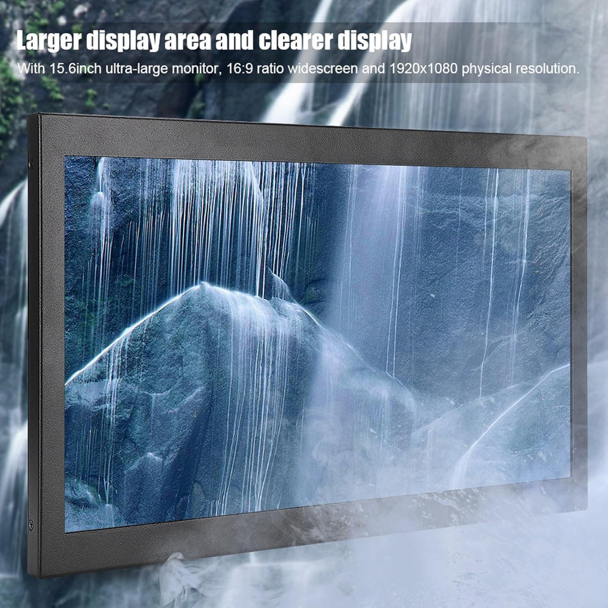 15,6 Inch Metalen Monitor – Beeldscherm – Scherm – Display – TFT Scherm – Niet-Touchscreen – Full HD 1920 x 1080