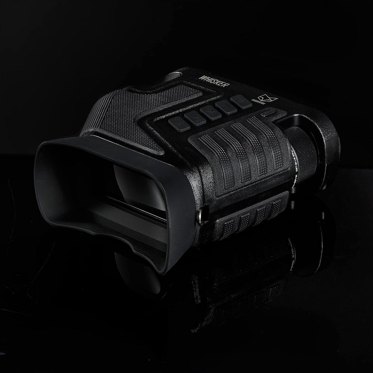 Nightfox Whisker nachtzichtapparaat met camera, instelbare 1-10x optische zoom, 275 m bereik, HD-opnamefunctie, oplaadbaar via USB, 32 GB geheugen, digitale verrekijker met nachtzicht