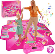 Interactieve Dansmat - Muziekspel - Muziekmat - Dansmat voor Meisjes - Kindereneren - Muziek en Dansspel - met Bluetooth - voor Meisjes vanaf 4-12 jaar - voor Buiten - Binnen