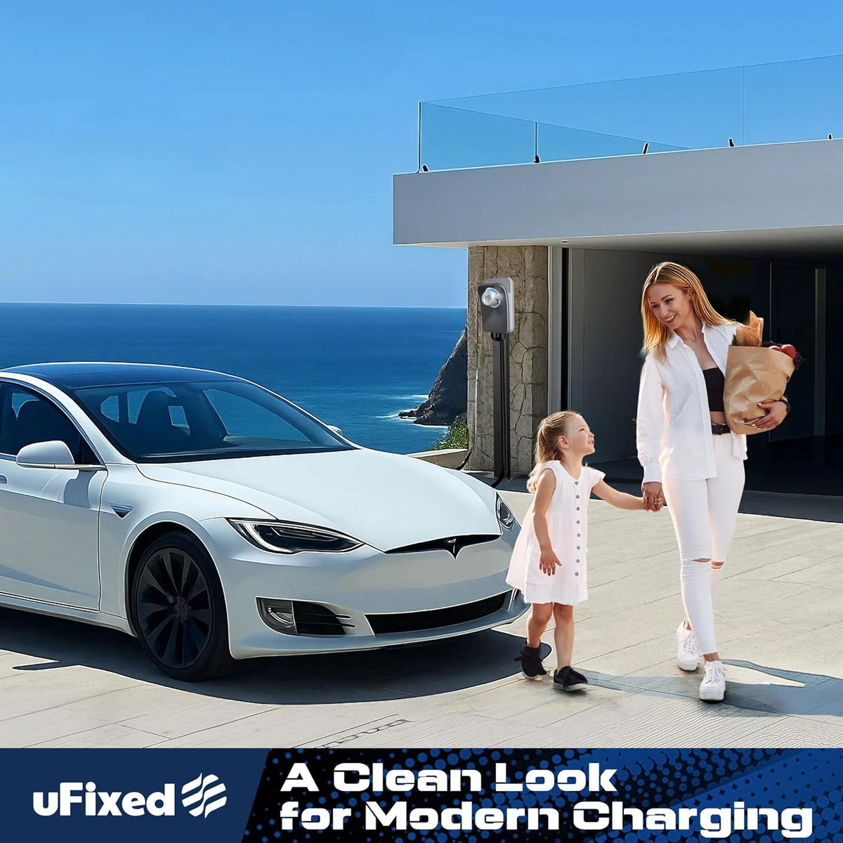 Wandlader Standaard voor Mobiele Wallbox Tesla Laadstation voor Buiten, De Laadzuil voor Mobiele Wallbox Tesla Laadzuil De Wallbox-drager