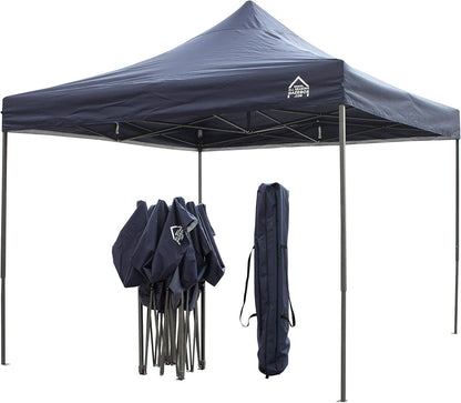 All Seasons Gazebos 3 x 3 m volledig waterdicht vouwpaviljoen met 4 zijpanelen - marineblauw