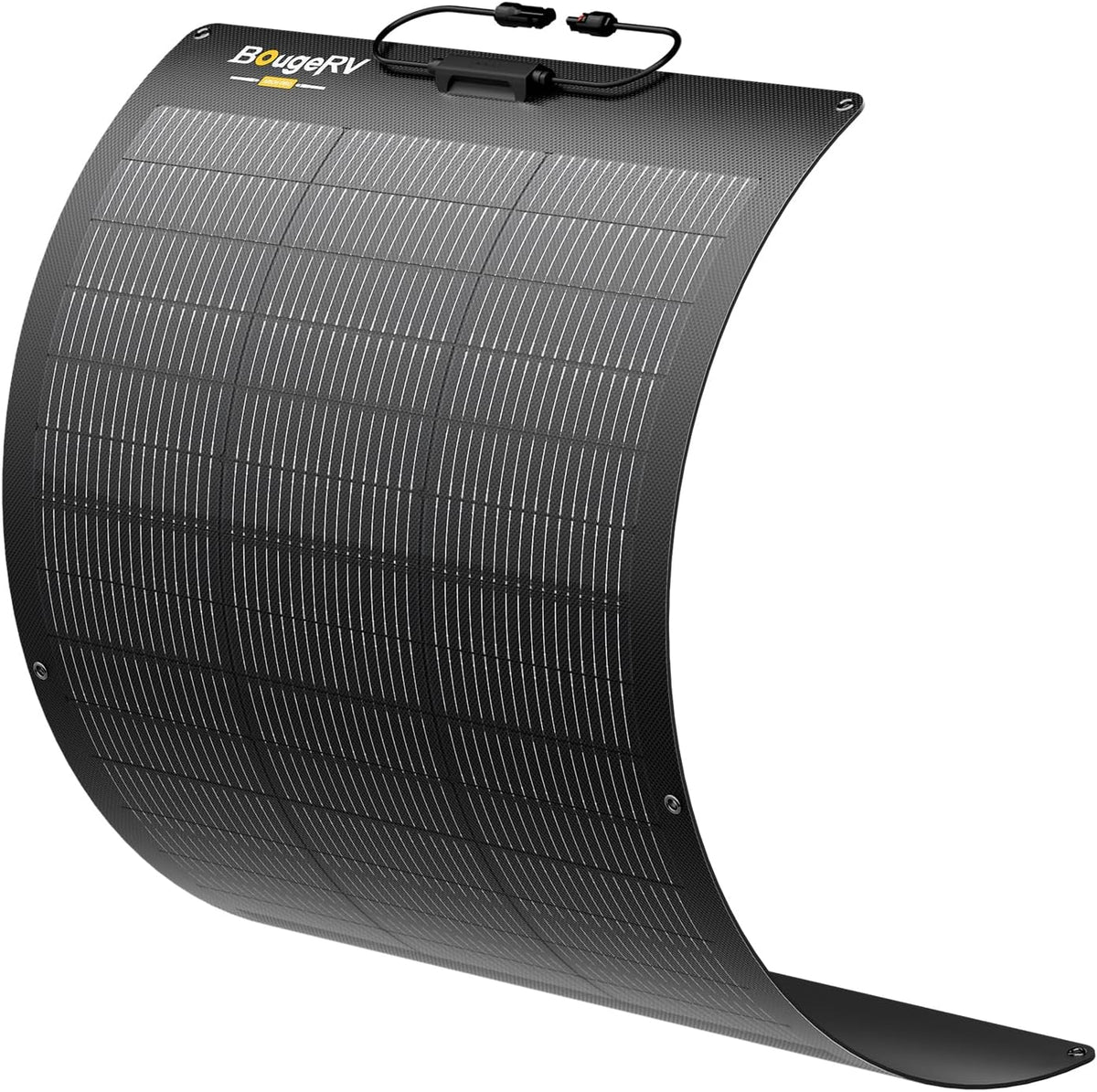 BougeRV Arch Pro Schaduwtolerantie, flexibel zonnepaneel van glasvezel, N-type 16BB-cellen, 25% efficiëntie, ETFE, flexibele zonnepanelen, IP68, voor camper, boot, tuin, balkon, 12/24 V batterijen