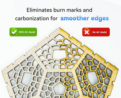 Atomstack F40 Air Assist System, 30 L/min, Eliminates Fumes and Dust to Optimize Cutting. Compatible with Swift 7W and 12W Laser Engraving Machines