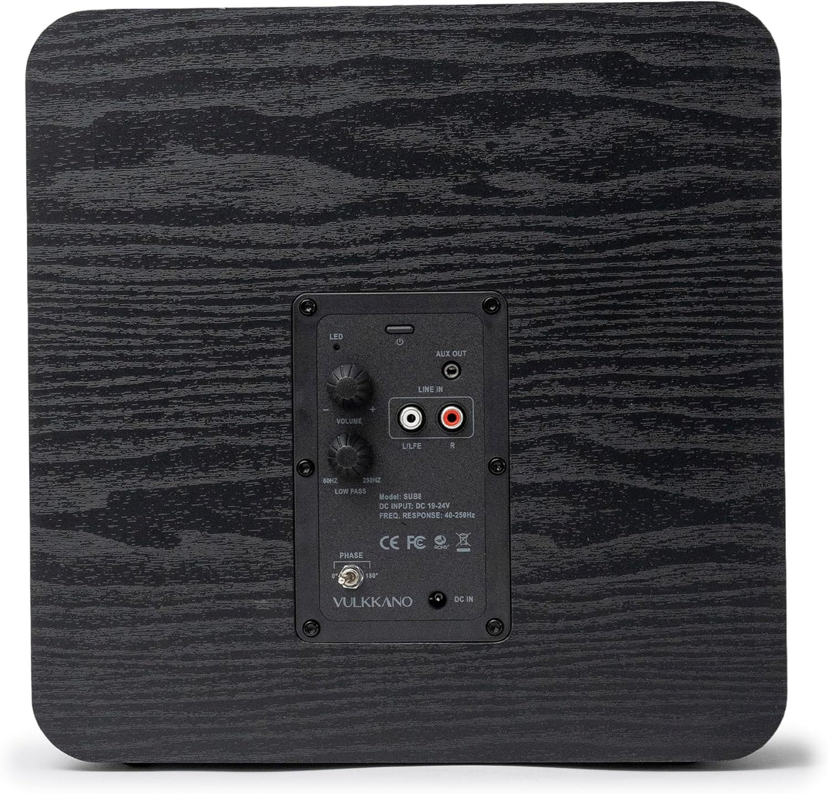 VULKKANO SUB8 Actieve subwoofer, 20,3 cm (8 inch), frequentie: 40 Hz-250 Hz