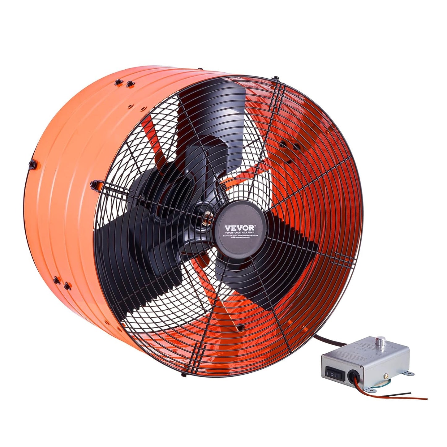 Afzuigventilator – Ventilator – Gevelventilator – Zolderventilator – Dakventilator – Krachtige Luchtstroom 1387,5 l/s – Instelbare Thermostaat