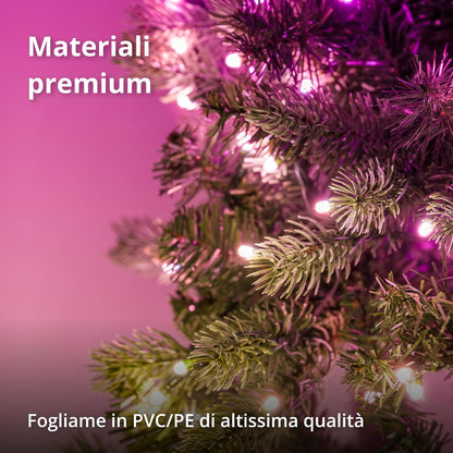 Twinkly Boom Verlicht 1.50m, Kunstkerstboom met LED Mappable, Kerstboom 270 LED RGB, Compatibel met Alexa en Google Home, App Gereguleerde Kerstdecoratie, Groen