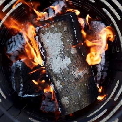 Barbecook vuurkorf Jules met asopvangbak voorgeroest cortenstaal, vuurkorf bbq buiten, 43x56cm