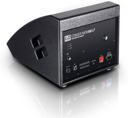 Actieve stage monitor 10 inch – Podiummonitor – Vloermonitor – Monitor speaker – Monitor luidspreker – Coaxiale speaker met 1 inch compressiedriver – 150 W RMS, 121 dB