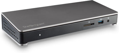 StarTech.com Thunderbolt 3 Dock - Dual Monitor 4K 60Hz TB3 Laptop Docking Station met DisplayPort - 85W Power Delivery Charging - 6-Port USB 3.0 Hub, SD 4.0, GbE, Audio - Windows & Mac