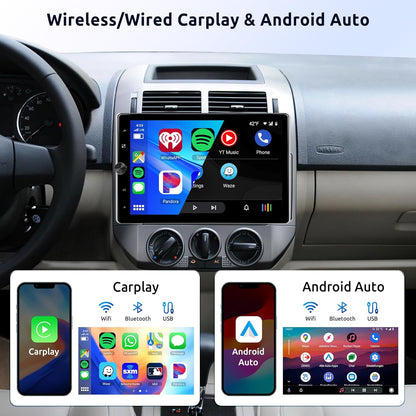 Android autoradio 1 Din – Multimedia speler – Autostereo – Navigatiesysteem – Android headunit – 10,4 inch draaibaar touchscreen – Draadloze CarPlay en Android Auto
