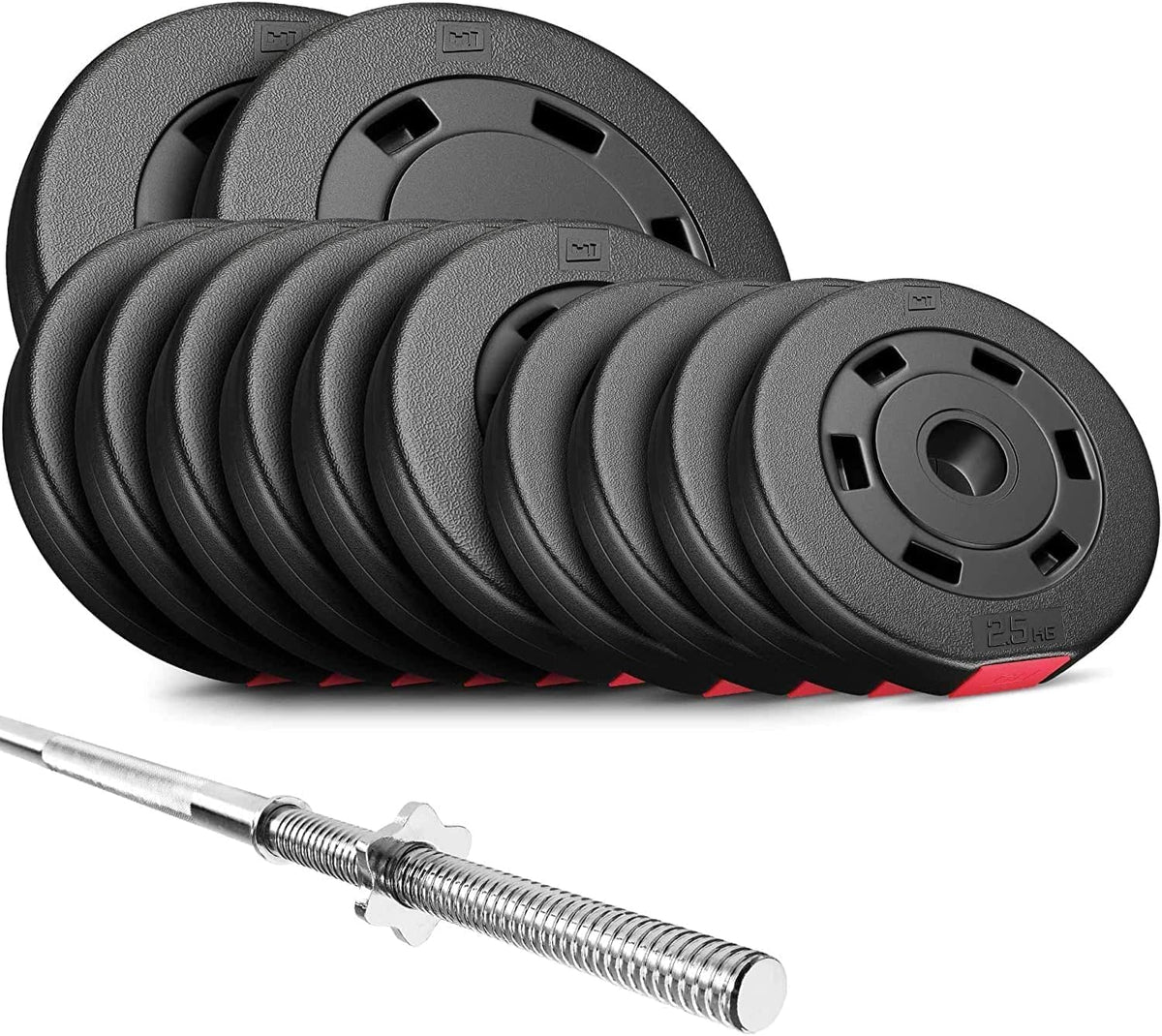 Hop-Sport 1080 Adjustable Fitness Bench, Strength Station with Long Dumbbell Set, Bar, Weights 39/69/99 kg Available - QUORE