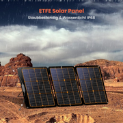 Zonnepanelen met Stekker - Zonnepaneel-Oplader - Zonnepaneel - 120 W - Opvouwbare - Draagbaar - voor Camping - Stroomuitval - Noodsituaties - 20.9V - 20A - IP68 Waterdichte - 60.5 x 2.59 x 46.51 cm - Zwart