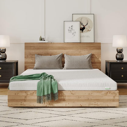 Novilla Matras, 140 x 200 cm, H2 en H3, 7 zones, koudschuimmatras, overtrek 60 graden, wasbaar, schuimrolmatras, 2-in-1, Oeko-Tex-gecertificeerd, hoogte 18 cm