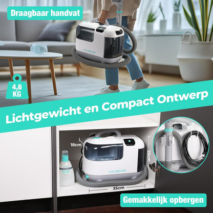 Tapijtreiniger – Vloerreiniger – Bekledingreiniger – Stofzuiger – Bankreiniger – Warm Waterfunctie Tot 60°C – Stoomfunctie Tot 100°C