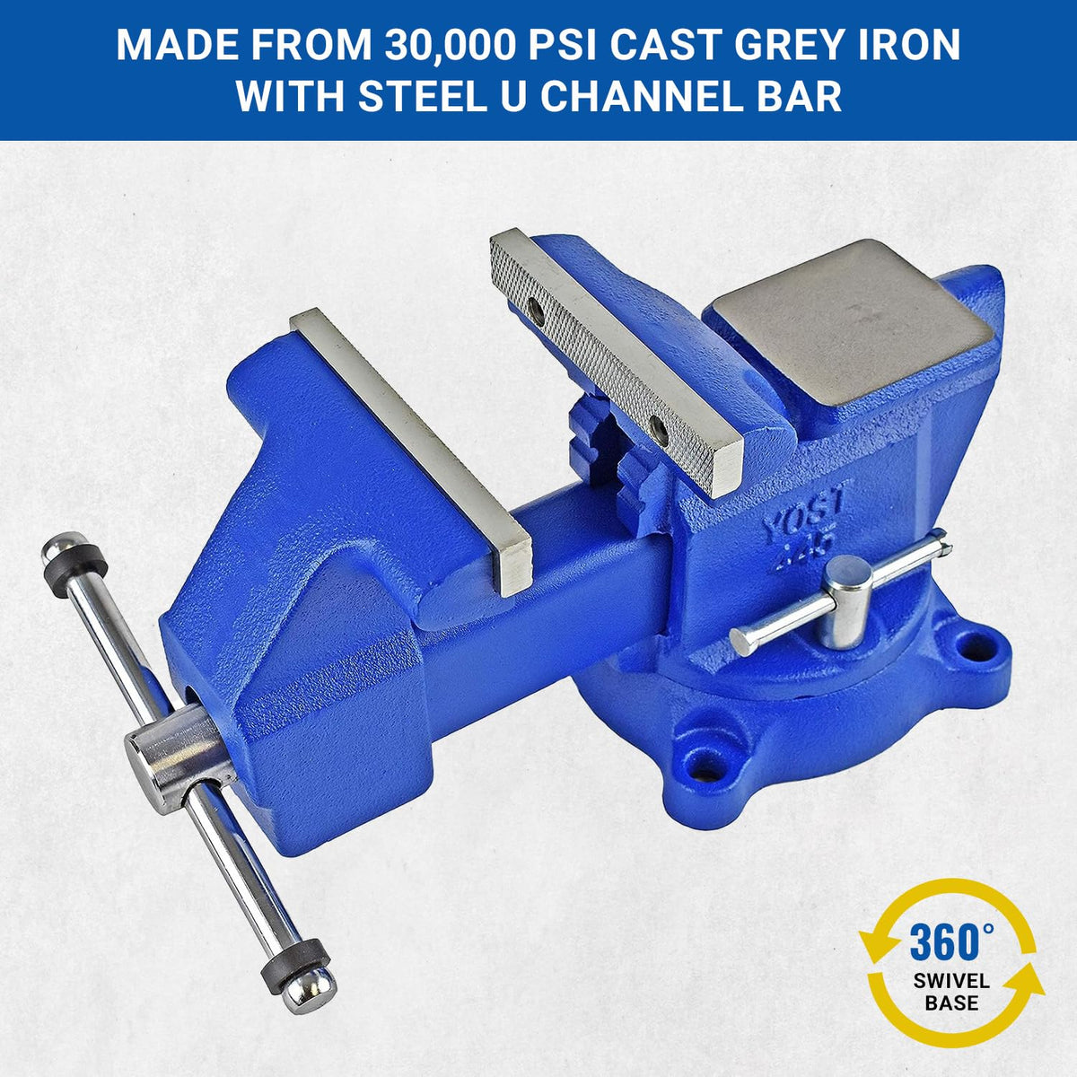 Yost Tools 445 Bank Vise, Blauw, 4,5 Inch