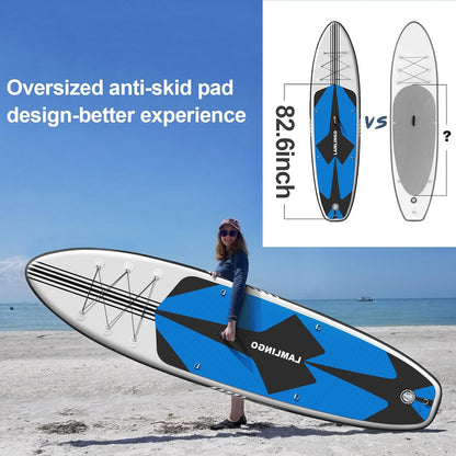 Rolimate Max 200 kg stand-up paddleboard, opblaasbaar, volwassenen, sup plank van pvc, ultra-robuuste constructie, peddelset, dubbelwerkende pomp, rugzak, reparatieset