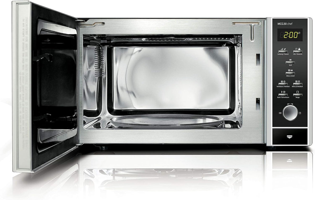 Chef-magnetron – Magnetron Oven – Combimagnetron – Grilloven – Convectieoven – 30 Liter Inhoud – 1250 Watt Dubbele Grill
