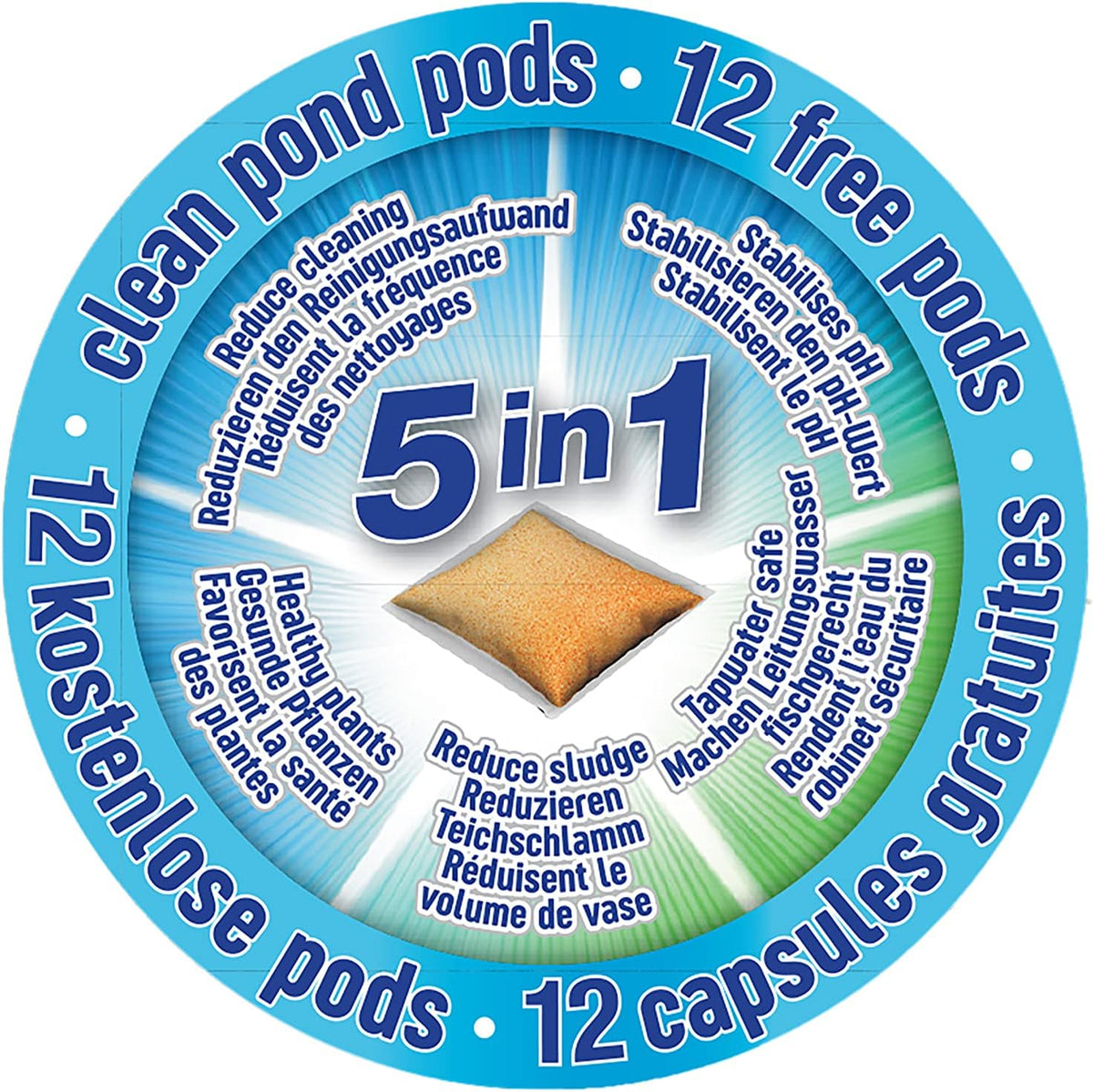 Aqua Garden Vijverfilter, geen schuim, mechanische en biologische filtermaterialen, onderhoudsvriendelijke filter, uv-zuiveraar, schoon helder water, voor vijvers tot 13000 liter, zwart, 8825