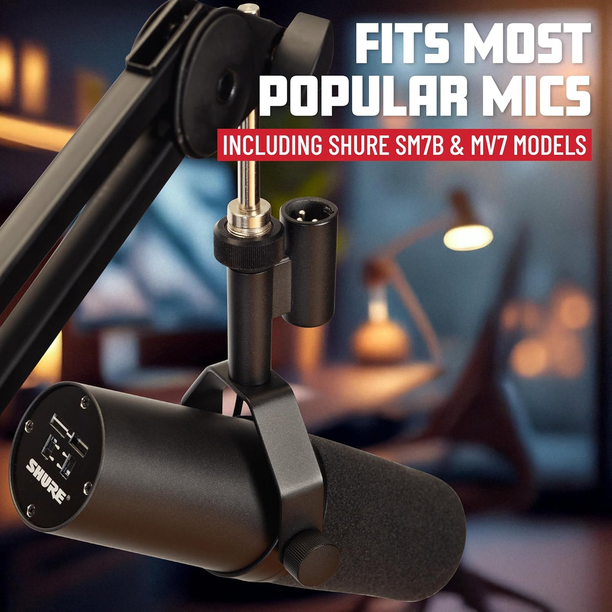 Microfoonarm – Microfoon Boom Arm – Microfoon Boom Stand – Podcast Microfoonstandaard – Bureaugemonteerde Microfoonhouder – 980 Mm Uitschuiflengte – Tot 1,1 Kg Draagvermogen