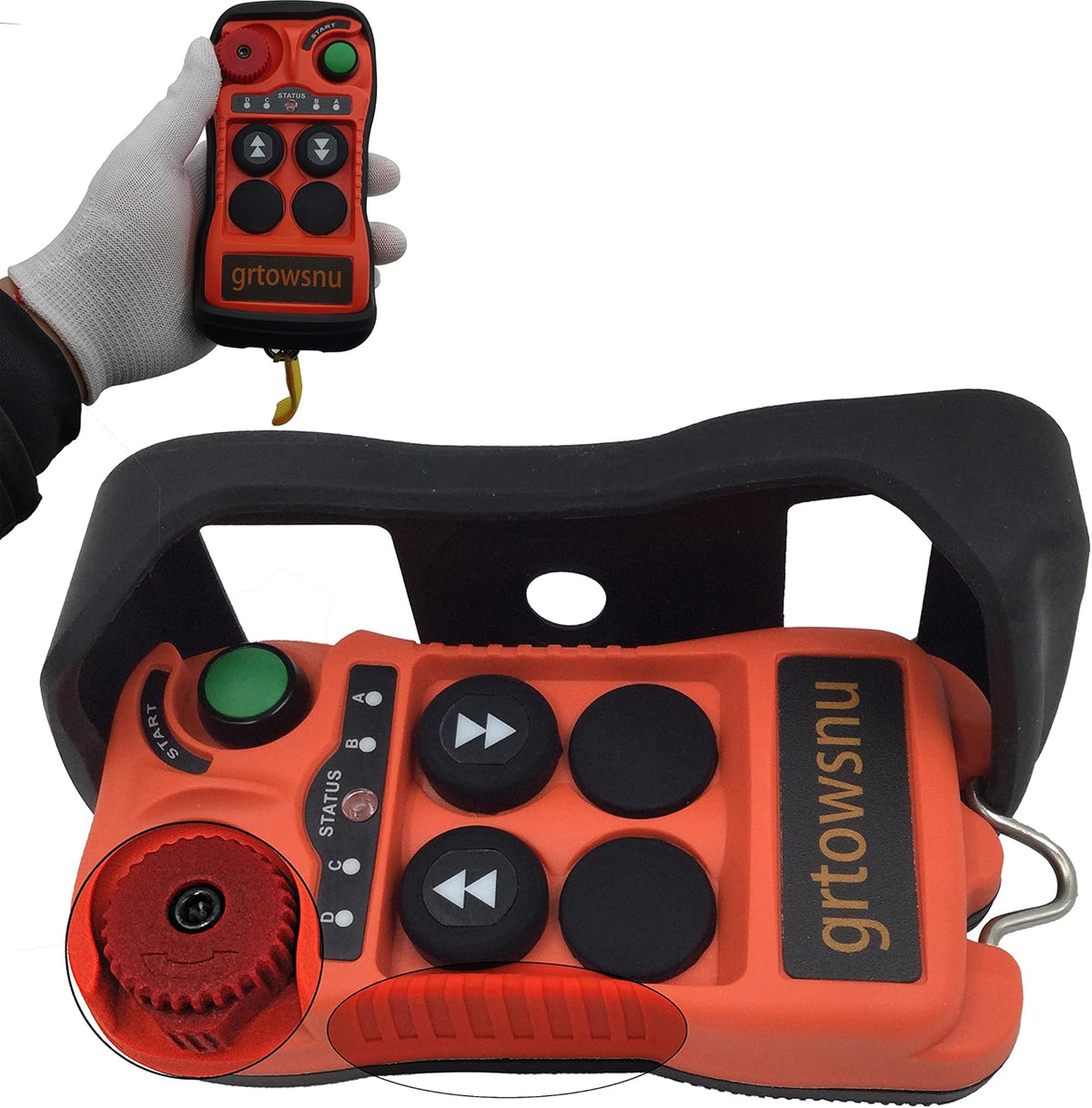 380 V AC 2-button draadloze industriële Hoist Crane Reemote Control voor lift Winch